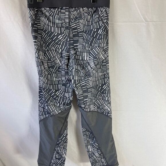 Nike Grey Patterned Print Breathable Leggings Sz S - Picture 2 of 8
